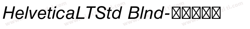 HelveticaLTStd Blnd字体转换